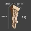 Escultura em Madeira Dongyang Coluna Sólida Cabeça de Coluna Suporte de Viga Estilo Europeu Cabeça de Coluna Romana Estilo Chinês Suporte de Perna de Boi Esculpido Decoração de Parede de Fundo