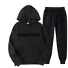 Nuevo conjunto de sudadera con capucha estilo americano con estampado de letras, casual y versátil, marca de moda, sudadera y pantalones de chándal holgados, unisex