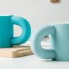 Taza Nicho Grado Asa Gruesa Taza de Cerámica Asa Gruesa Rojo Rosa Taza Gruesa Valor de Color Envío Gratis