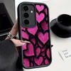 Funda para teléfono Samsung S25Ultra Escalera S24 Rosa A16 Corazón S26Plus Cubierta Protectora TPU Suave