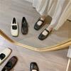 Zapatos Mary Jane Suaves de Superficie Suave y Suela Blanda con Hebilla de Una Línea Estilo Coreano Zapatos Franceses de Tacón Bajo y Punta Cuadrada para Mujer Nuevo Estilo Primavera y Otoño 2025