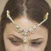 Moda Europeia e Americana Noiva casamento strass Acessórios de cabelo estilo étnico cheio de strass testa até mesmo explosões transfronteiriças Corrente de cabelo