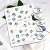 Pegatinas de uñas de flores nuevas transfronterizas tulipán flor pegatinas de uñas adhesivas pegatinas de uñas lote mixto uñas