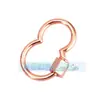 Acessórios para joias DIY mosquetão de parafuso micro-incrustado de cobre puro fivela ajustável para pulseira e colar