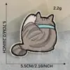 Etiqueta Bordada a Computadora Original Gato de Dibujos Animados Felpa Bordado Adhesivo DIY Abrigo Sombreros Accesorios Accesorios de Prenda Parche Adhesivo de Tela