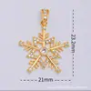 Venta directa del fabricante: Caja de regalo de Navidad de 18 quilates con microincrustaciones de cobre, accesorios de colgante con goteo de aceite, accesorios para pulsera y collar, accesorios para DIY