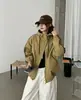 Chaqueta de alta gama estilo coreano con cuello alto para mujer, nuevo modelo primavera y otoño 2026, cárdigan holgado casual versátil, cortavientos para mujer