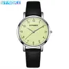 Artículos de Fábrica Synoke Reloj de Cuarzo de Moda Casual para Mujer Reloj de Cuarzo Diseño Impermeable Correa Simple Caja de Aleación