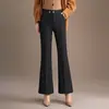 Pantalones de Microcampana Espiga para Mujer 2026 Otoño/Invierno Nuevos Gruesos de Cintura Alta Adelgazantes Largos de Moda Versátiles Casuales para Mamás