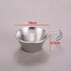Tazón Coreano de Acero Inoxidable 304 para Vino de Arroz, Tazón para Arroz, Tazón para Vino de Arroz con Asa, Tazón Especial para Vino Caliente y Frío para Restaurantes, Tazón para Cocinar