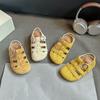 Sandalias para Niños Punta Bebé Verano 2025 Nuevas Sandalias Birkenstocks para Niños Niña Elegantes Vintage Zapatos Romanos