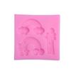 Molde de Silicone Fondant Nuvem Branca Arco-Íris Argila DIY Decoração de Bolo Mousse Utensílios de Chocolate Biscoito