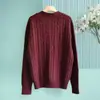 Cárdigan de Punto de Lana Pura para Mujer, Suéter Grueso, Chaqueta Casual Relajada, Tops para Mujer, Nuevo Estilo Otoño e Invierno 2025