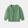 2026 Nuevo Cardigan de Algodón Delgado Estilo Coreano para Niños, Suéter Chaqueta para Niños y Niñas, Cardigan de Punto para Bebé