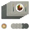 Manteles cuadrados de tela nórdica, engrosados, impermeables, a prueba de aceite, tapetes de mesa, tapetes termoaislantes, cuero, tacto de alta gama, posavasos estilo hotel ins