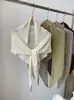 Cardigan Exterior de Tricô Vazado Cor Sólida Estilo Coreano 2026 Novo Xale Cachecol Camada Vazada Proteção Solar para Mulheres