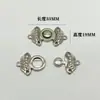 Hebilla de Metal Brillante para Cuello de Hanfu Traje Tang Hebilla Hebilla Cheongsam Hebilla de Metal Retro DIY Hebilla Brillante