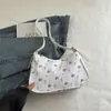 Bolso de Hombro Floral de Moda para Mujer 2025 Nuevo Verano Simple Bolso de Hombro y Axila de Alto Valor Bolso Tote Pequeño Diario