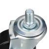 Rueda giratoria de PP ligera transfronteriza con vástago roscado con freno 2 pulgadas rueda con freno lateral con tornillo rueda giratoria universal muebles rueda universal
