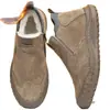 Sapatos Masculinos Cuidadosamente Selecionados Inverno 2025 Forrados com Lã Espessados Camurça Cano Alto Algodão para Heattech e Reter Temperatura Neve do Nordeste Botas Grandes de Algodão