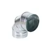 Lámina de Hierro Galvanizado Blanca Codo de Soldadura Espiral de 90 Grados para Conducto Reductor de Acero Inoxidable 304 45 grados Tubería de Extracción de Humo Fábrica