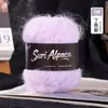Fio macio de seda de alpaca e mohair fino para chapéus, cachecóis, suéteres, xales de tricô feitos à mão para bebês DIY