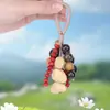 Sinos Pendentes de Casca de Fruta Natural, Sinos de Vento Artesanais, Enfeites Naturais Estilo Floresta para Carro, Pingentes para Bolsas Frescos, Decorações Artísticas Atacado