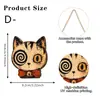 Colgantes de Madera 2D Lindos y Divertidos con Forma de Mascota para Halloween, Decoraciones de Atmósfera Festiva, Adornos Colgantes, Accesorios, Regalos