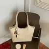 Bolso Grande Tejido Sencillo para Mujer 2026 Nuevo Estilo de Moda Retro Bolso de Hombro Bajo con Gran Capacidad para Viajes Diarios Bolso de Hombro Moderno