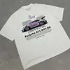 Camisetas gráficas de corrida americanas estampa gótica oversized Smar