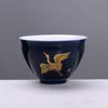 Juego de té kung fu blanco sebo taza de té cerámica mate blanco puro taza de cata de té taza maestra taza pequeña tazón de té taza individual