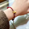 Hazte Rico al Instante2026 Año del Zodiaco Caballo de la Suerte Pulsera Trenzada de Hilo Rojo para Pareja Regalo de Año Nuevo