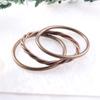 Pulsera de plástico pintado de 3 capas, silicona, tubo hueco, lámina de oro imitación, pulsera de gelatina, pulsera de cuerda retorcida, salida de fábrica