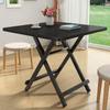 Mesa plegable sencilla para el hogar, mesa cuadrada pequeña, mesa de comedor plegable, mesa de comedor cuadrada gruesa para sala de alquiler, mesa portátil de entretenimiento