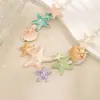 Collar de Estrella de Mar y Concha Estilo Resort Costero para Mujer, Cadena para Clavícula Versátil de Lujo Ligero Exquisito de Nicho de Alto Valor Venta al por Mayor Transfronteriza
