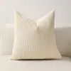 Funda de Cojín para Sofá de Pana Rayas Maíz Color Sólido Transfronteriza Tela Color Sólido Cojín Trasero de Cama para el Hogar Dropshipping