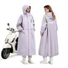 Impermeable para Vehículo Eléctrico Largo de Cuerpo Completo Todo en Uno Impermeable para Adultos Mujeres Espesado Impermeable Poncho para Motocicleta al Aire Libre