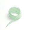 Cinta de 2.5 cm de Hilo Estrella Cinta de Princesa para Cordones de Zapatos de Seda Translúcida Cinta Plana Ancha Lazo para Zapatos Blancos Cuerda de Color Sólido Cinturón