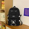 Mochila de protección para la columna vertebral que reduce la carga, estilo universitario, fresca, de gran capacidad, para estudiantes de secundaria, mochila para computadora femenina, de moda