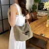 Bolso tote para viajeros transfronterizos para hombres y mujeres, bolso de hombro para estudiantes para clases de tutoría, bolsa de lona grande para cartas, bolso cruzado