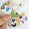 Letras de Animales Flor de Zapato Joyería Hebilla Decorativa para Zapato Zapatos con Agujeros Removibles Accesorios DIY Hebilla de Zapato de Goma Suave