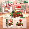 Serie de Árbol de Navidad de Papá Noel Muñeco de Dibujos Animados Modelo Adornos Bloques de Construcción de Micropartículas Juguetes Educativos de Ensamblaje Venta al por Mayor