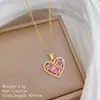 [Acero de Titanio] Cobre Microincrustado Lujo Accesible Estilo Moda Elegante Sofisticado Hermoso Collar de Diamantes Completos Cadena Versátil para Clavícula de Mujer Acero de Titanio
