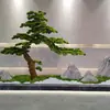 Pino Bienvenida Pino Arhat Paisajismo Vestíbulo Grande Hotel Decoración Interior Árbol Artificial Adornos Arreglo Floral de Piso