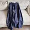 Pantalones Casuales de Algodón de Pierna Ancha para Mujer, Estilo Nuevo 2026, Otoño, Cintura Elástica, Largo Cropped, Venta al por Mayor H19EK26839