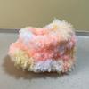 Ventas Directas de Fábrica 15mm Degradado Coral Terciopelo Palo Retorcido DIY Cachorro Lana Raíz de Cabello Muñeca Material Hecho a Mano Modelo