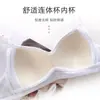 Sujetadores para Chicas de Secundaria, Conjunto de Ropa Interior para Mujeres de Pecho Pequeño con Push-Up para Estudiantes de Secundaria, Sujetador de Algodón Puro sin Aros para Mujeres