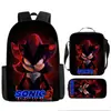 Mochila Sonic Transfronteriza Gran Capacidad Mochila Escolar para Estudiantes Mochila Escolar de Anime Sonic Transfronteriza