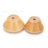 Mango de Tapa de Olla de Madera Maciza Tapa de Vidrio Tapa de Acero Inoxidable Mango de Perilla Superior Antiescaldante Cabeza de Tapa de Olla