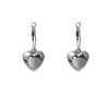 Nuevos Aretes de Amor Lisos Brillantes de Moda Estilo Europeo y Americano Aretes de Círculo Exagerados Aretes de Temperamento a la Moda para Mujer